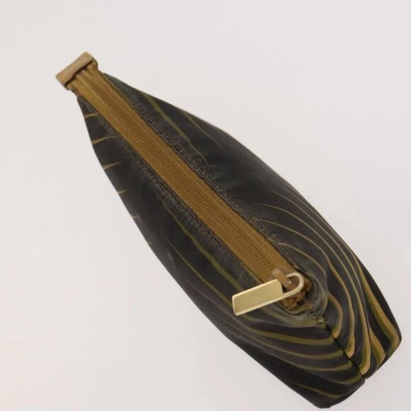 GUCCI Pouch Leather nylon 2Set Black Beige Auth bs24715 - Picture 14 of 15